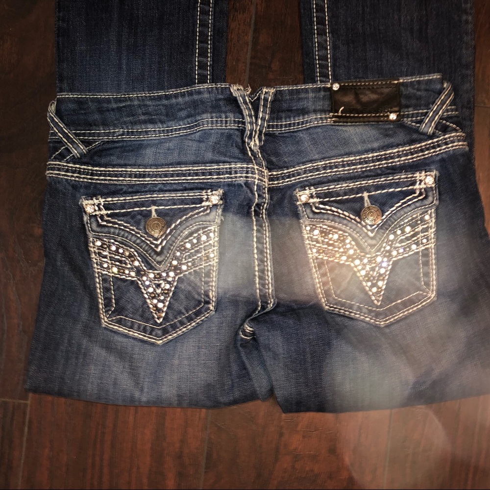 Vigoss Dark Wash Embellished Jeans